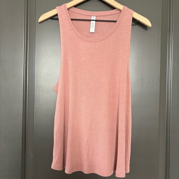 Athleta Well Rested Rib Lounge Mauve Pink Soft Sleep Tank Size S - Picture 3 of 7